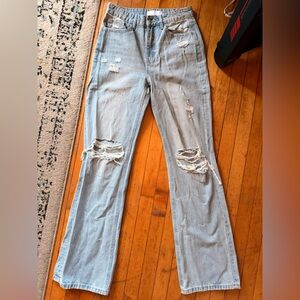 VERVET: SUNNY 90'S VINTAGE HIGH RISE FLARE JEANS